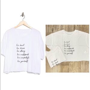 Abound “Be Kind” Crewneck Crop T-Shirt
